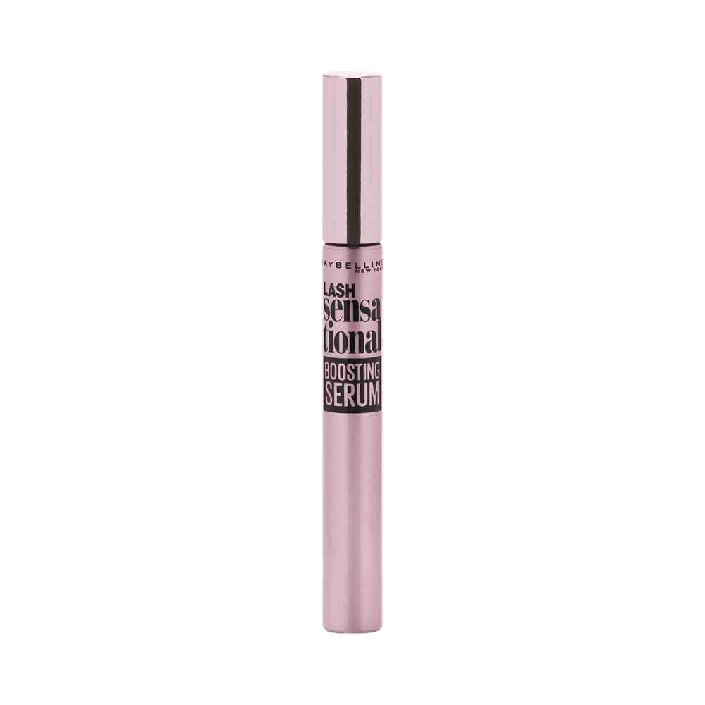 Maybelline Lash Sensational Boosting Serum, rosa förpackning.