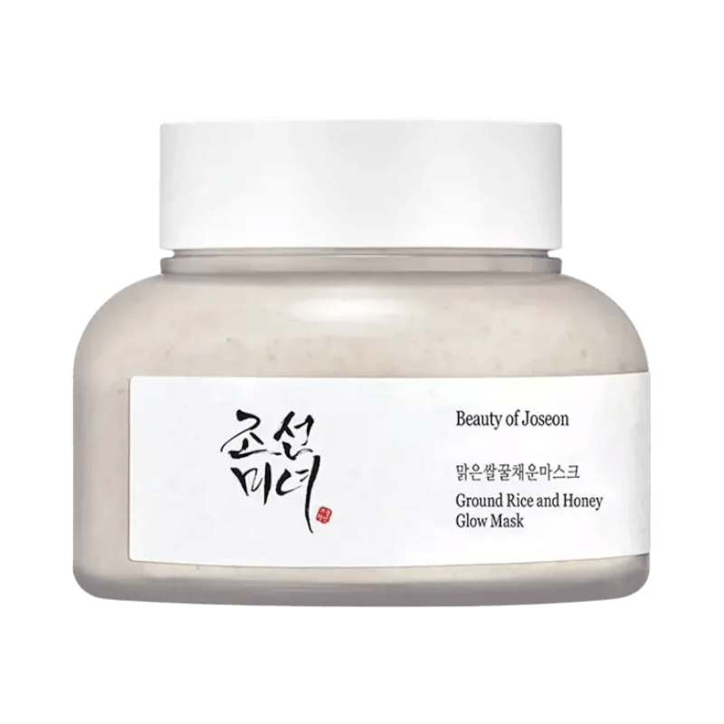 Glow mask från Beauty of Joseon – lystergivande ansiktsmask med rismjöl och honung i burk.