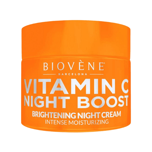 Biovène Vitamin C Night Boost Brightening Night Cream – Intensivt återfuktande nattkräm med vitamin C för anti-aging och hudens lyster.