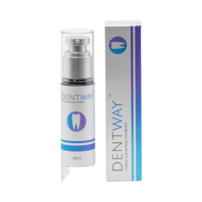 Dentway Colour Correcting Tandkräm – 60 ml flaska med effektiv färgkorrigering för vitare tänder