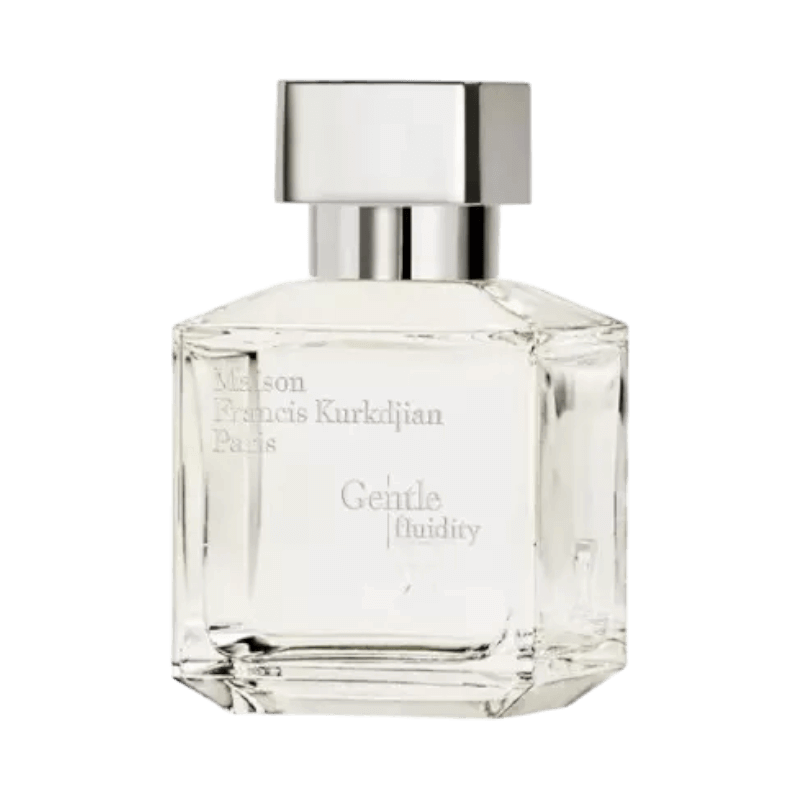 Maison Francis Kurkdjian Gentle Fluidity Silver Eau de Parfum i elegant glasflaska med silverfärgat lock