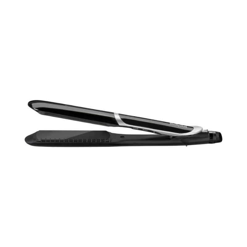 BaByliss Pro XL plattång med breda keramiska plattor för snabbt och effektivt hårstylingresultat.