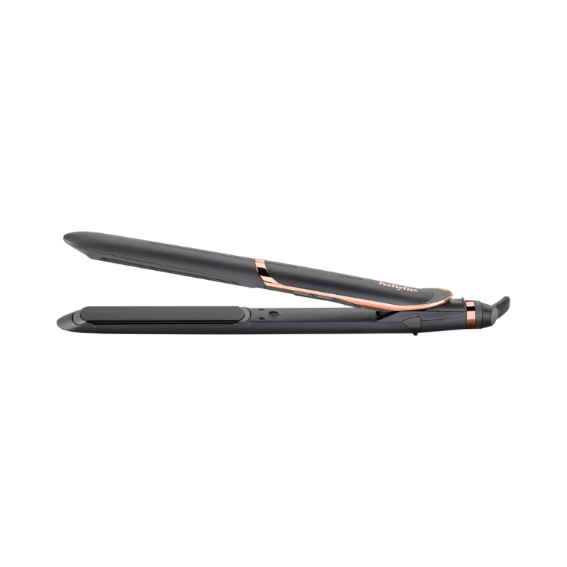 BaByliss Smooth Pro 235 plattång med roséguldsdetaljer för professionell styling hemma.
