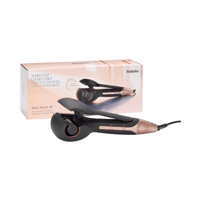 BaByliss Wave Secret Air automatisk locktång med smart teknik för snabba, mjuka lockar.