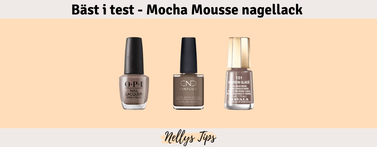Mocha Mousse nagellack Bäst i test