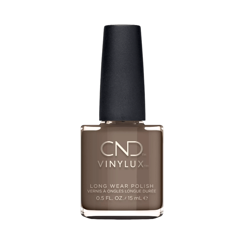 CND Vinylux Rubble – hållbart långtidshållbart nagellack i trendig brungrå nyans.