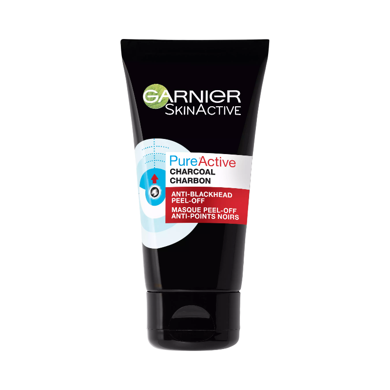Garnier PureActive Charcoal – svart peel-off mask mot pormaskar med aktivt kol.