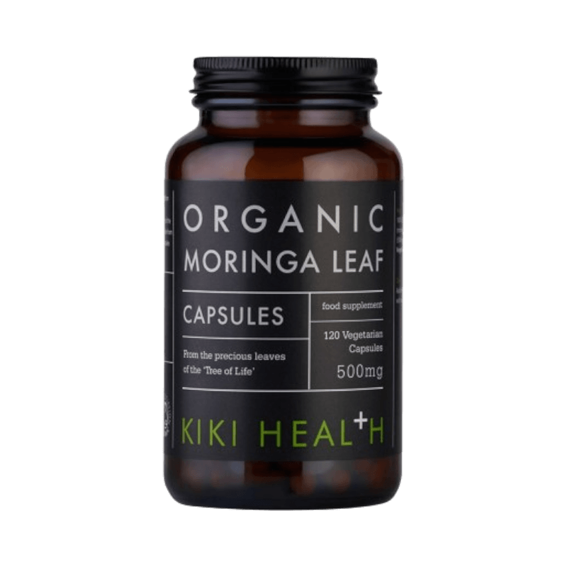 Kiki Health Moringa kapslar – ekologiskt tillskott med 120 vegetabiliska kapslar à 500 mg.