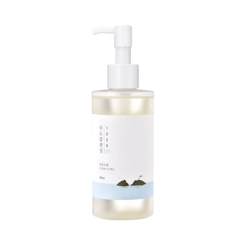 Round Lab Dokdo Cleansing Oil – koreansk rengöringsolja med mineralrikt havsvatten, 200 ml.