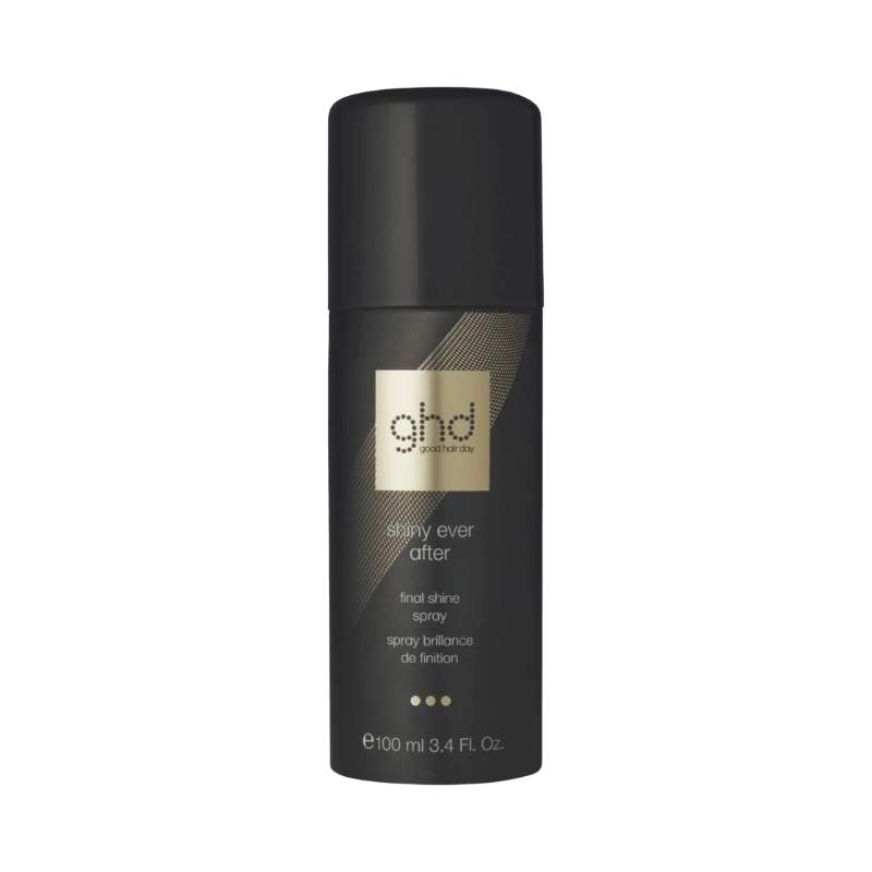 ghd Shiny Ever After final shine spray som ger håret en glansig finish utan att tynga ner.
