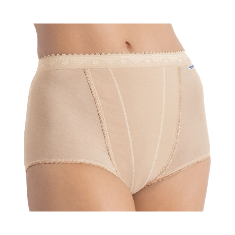 2-pack höga trosa från Sloggi med lätt formande effekt och bekväm passform.