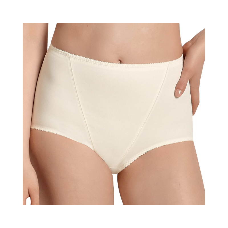 Hög midjetrosa i beige med stödjande funktion för en slät siluett och bekväm passform