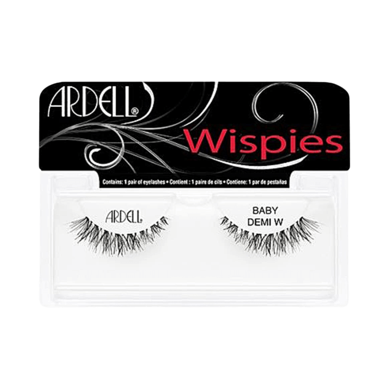 Ardell Baby Demi Wispies lösögonfransar för en naturlig, fjäderlätt look med kortare längd.
