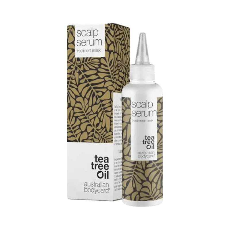 Scalp serum med tea tree-olja från Australian Bodycare – lugnar hårbotten och motverkar klåda.