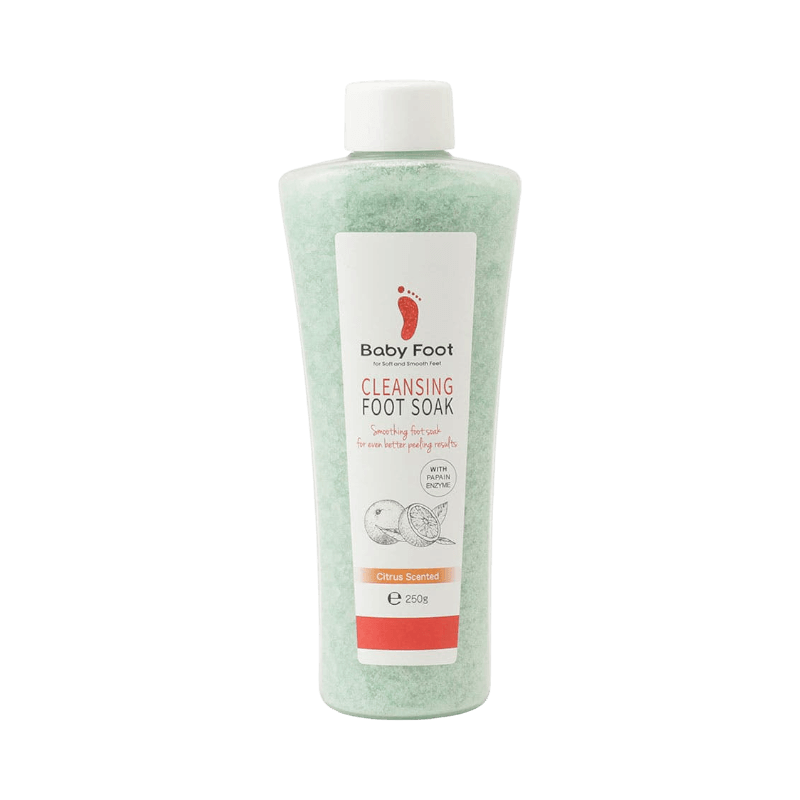 Baby Foot Cleansing Foot Soak – citrusdoftande fotbad med papainenzym för mjuka och släta fötter.