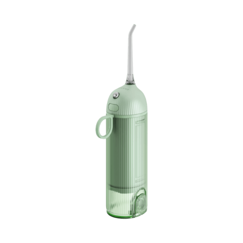Bärbar Be Lucent Flare munskölj med smal design och avtagbart munstycke