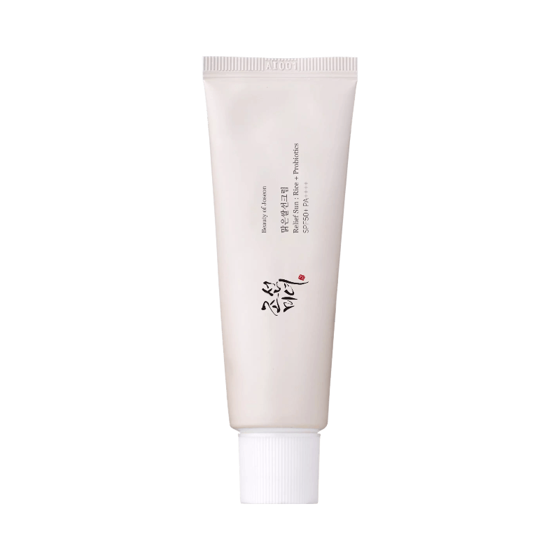 Solkräm från Beauty of Joseon med ris och probiotika, SPF50+ för effektivt skydd.