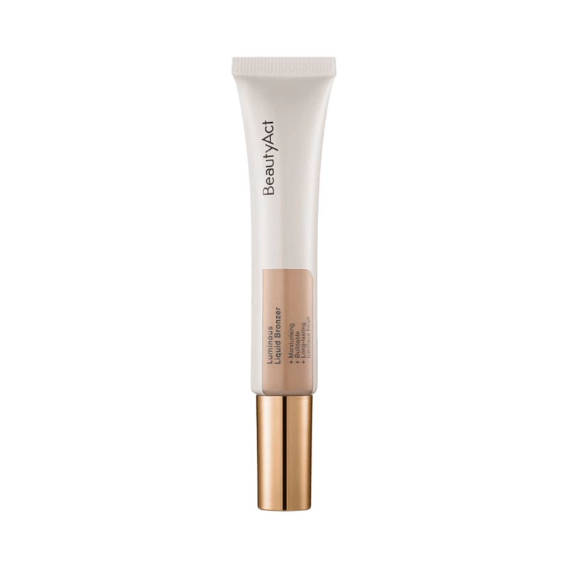 BeautyAct Luminous Liquid Bronzer i tub för strålande solbrun finish