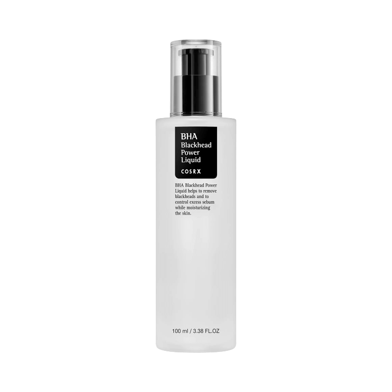 COSRX BHA Blackhead Power Liquid i vit pumpflaska mot pormaskar och sebum