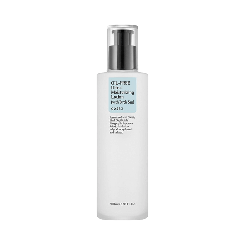 COSRX oljefri återfuktande lotion med björksav i 100 ml pumpflaska