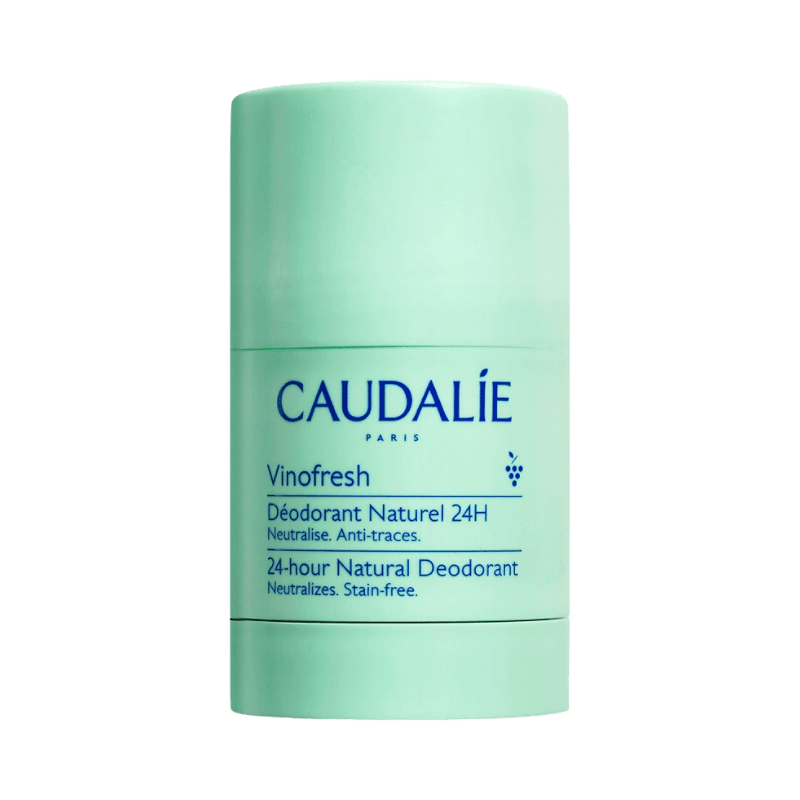 Caudalie Vinofresh naturlig stick-deodorant 50 ml med 24h skydd och fräsch doft.