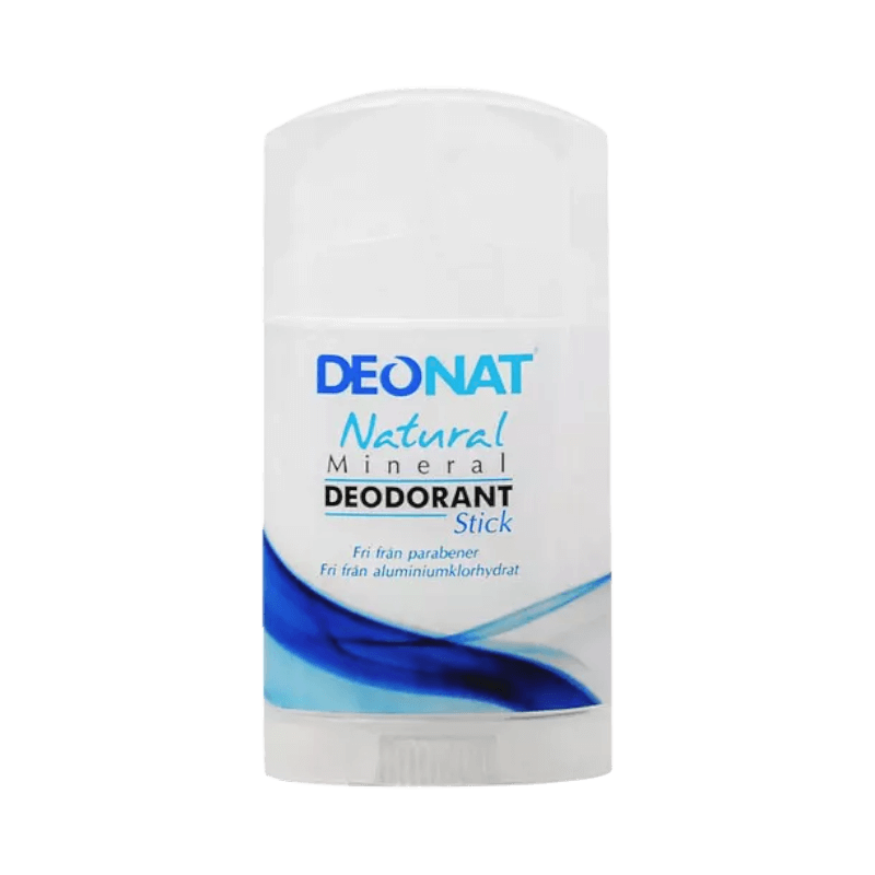 Deonat Natural Mineral deodorantstick 100g fri från aluminiumklorhydrat och parabener.
