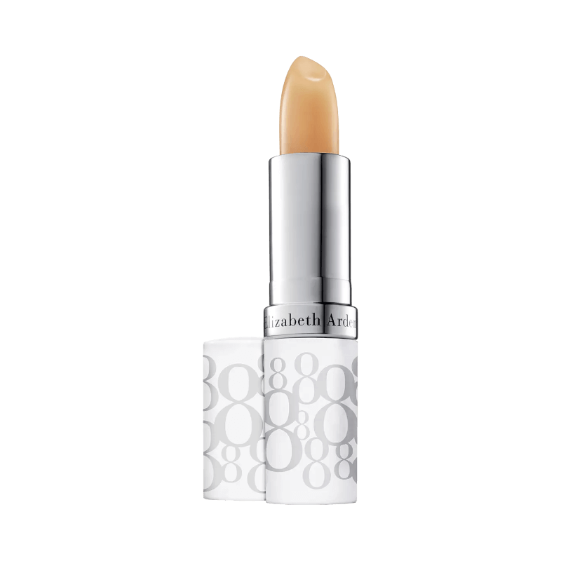 Elizabeth Arden Eight Hour läppbalsam med SPF 15 i silvrigt hylsa med logotypen 8H