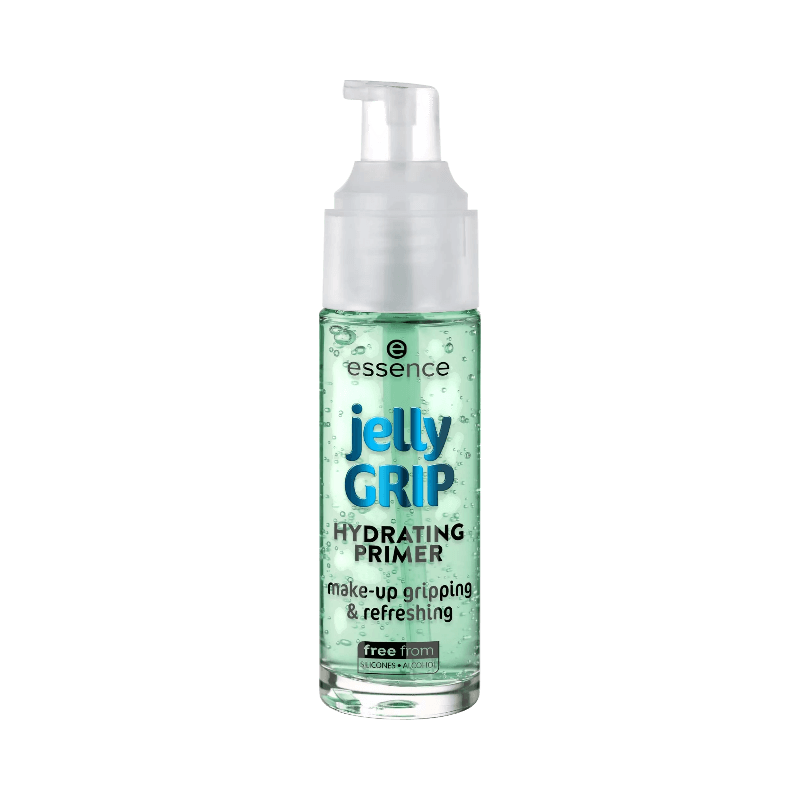 Essence Jelly Grip primer i gelformula som återfuktar och fixerar makeupen effektivt
