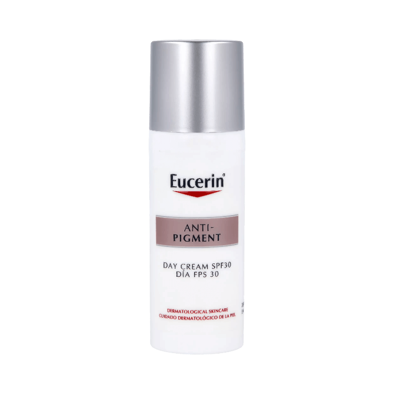 Eucerin Anti-Pigment dagkräm med SPF30, effektiv mot pigmentfläckar och ojämn hudton.
