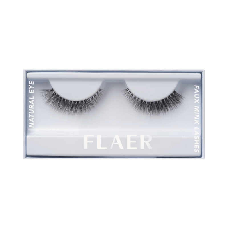 FLAER lösögonfransar i faux mink med naturlig böj för ett elegant, mjukt ögonintryck.