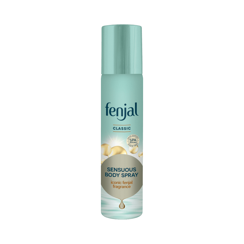 Fenjal Classic Sensuous Body Spray – ikonisk kroppsspray med lyxig doft för daglig uppfräschning.