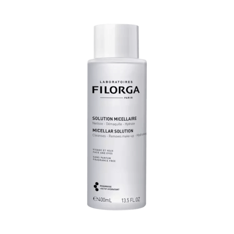 Filorga Micellar Solution 400 ml – anti-age micellärt vatten som rengör, återfuktar och tar bort makeup.