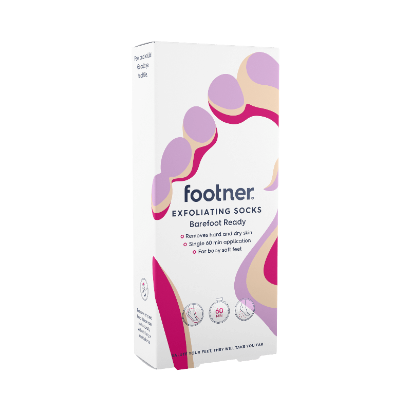 Footner exfolierande strumpor – tar bort hård hud på 60 minuter för silkeslena fötter.