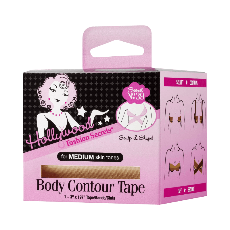 Hollywood Body Contour Tape för medium hudtoner, formar och lyfter.