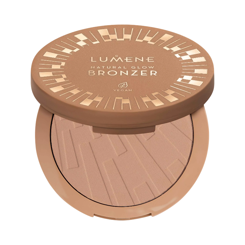 Lumene Natural Glow Bronzer för vegansk och naturlig glow med silkeslen finish.