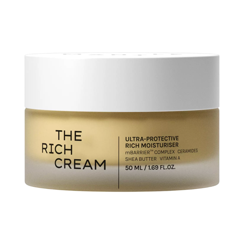 MANTLE The Rich Cream fuktkräm med sheasmör, ceramider och vitamin A i burk