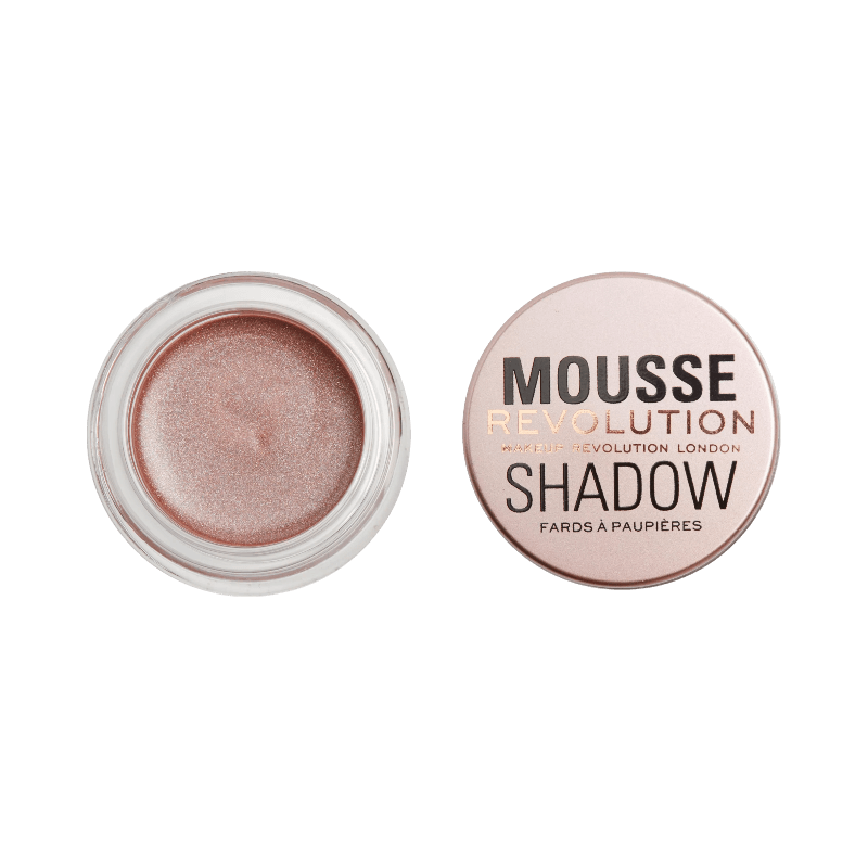 Makeup Revolution Mousse Shadow i roséguld, vispad krämögonskugga i burk