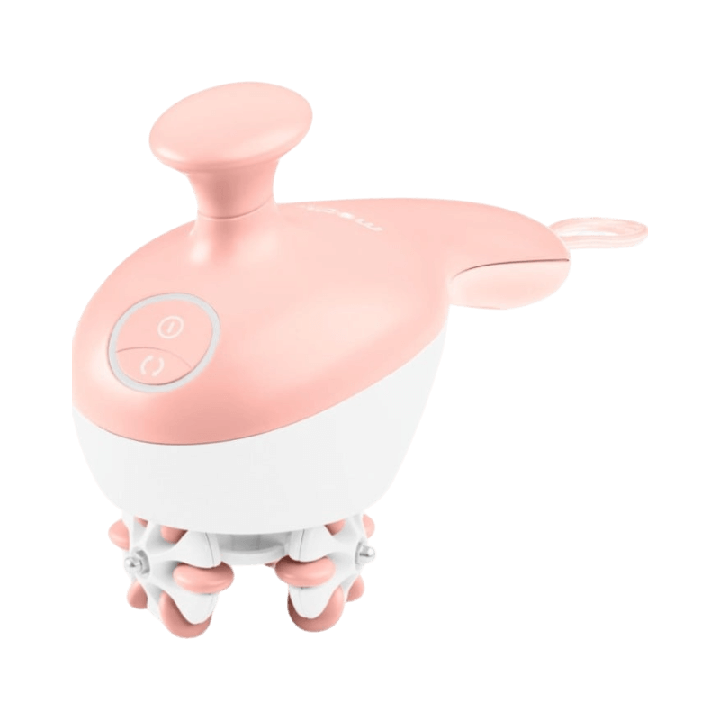 Medisana AC 950 anti-cellulitmassager i rosa med roterande massagehuvuden.