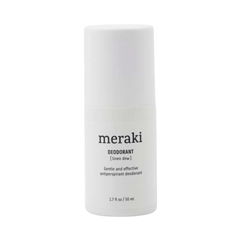 Meraki Linen Dew deodorant 50 ml med mild formula och effektivt skydd mot svett.