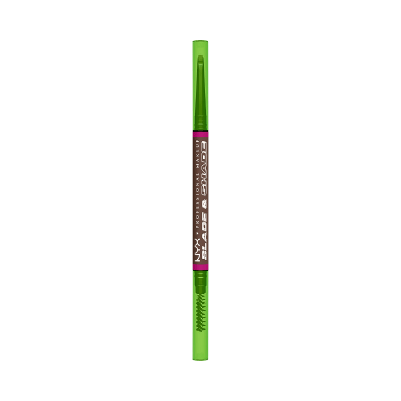 NYX Blade & Shade ögonbrynspenna i färgen 09 Brunette med dubbelsidig design