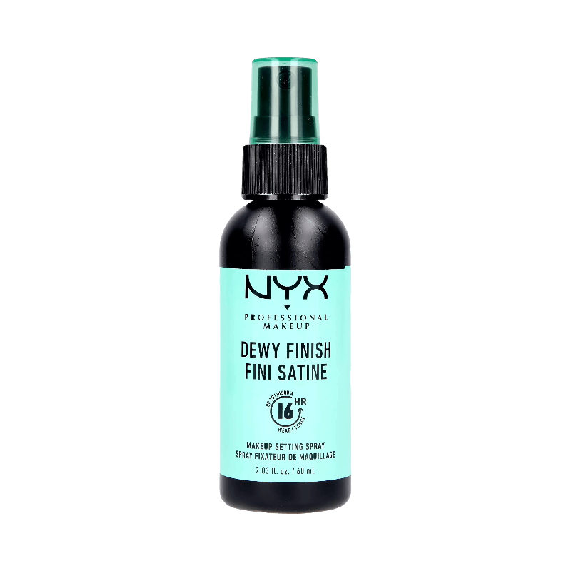 NYX Dewy Finish setting spray med 16 timmars hållbarhet för strålande hy
