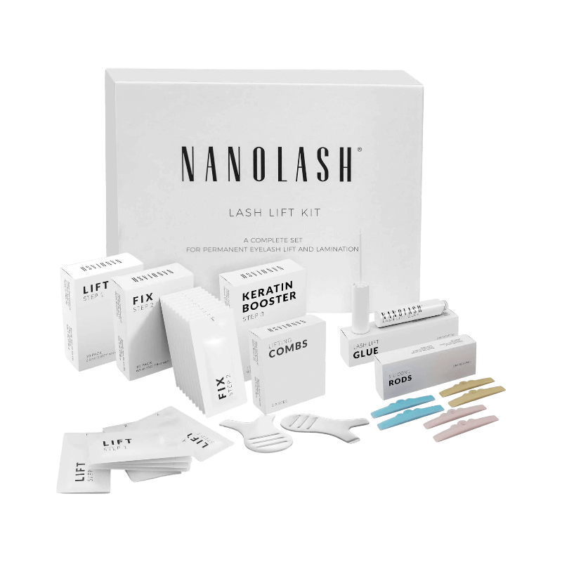 Nanolash Lash Lift Kit – professionellt kit med keratinbooster för franslyft och laminering