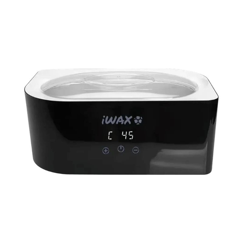Svart iWax paraffinbad med digital display och temperaturkontroll för värmeterapi