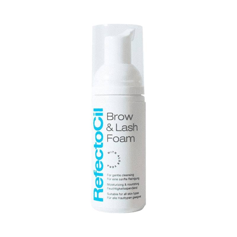 RefectoCil Brow & Lash Foam för skonsam rengöring av fransar och bryn.