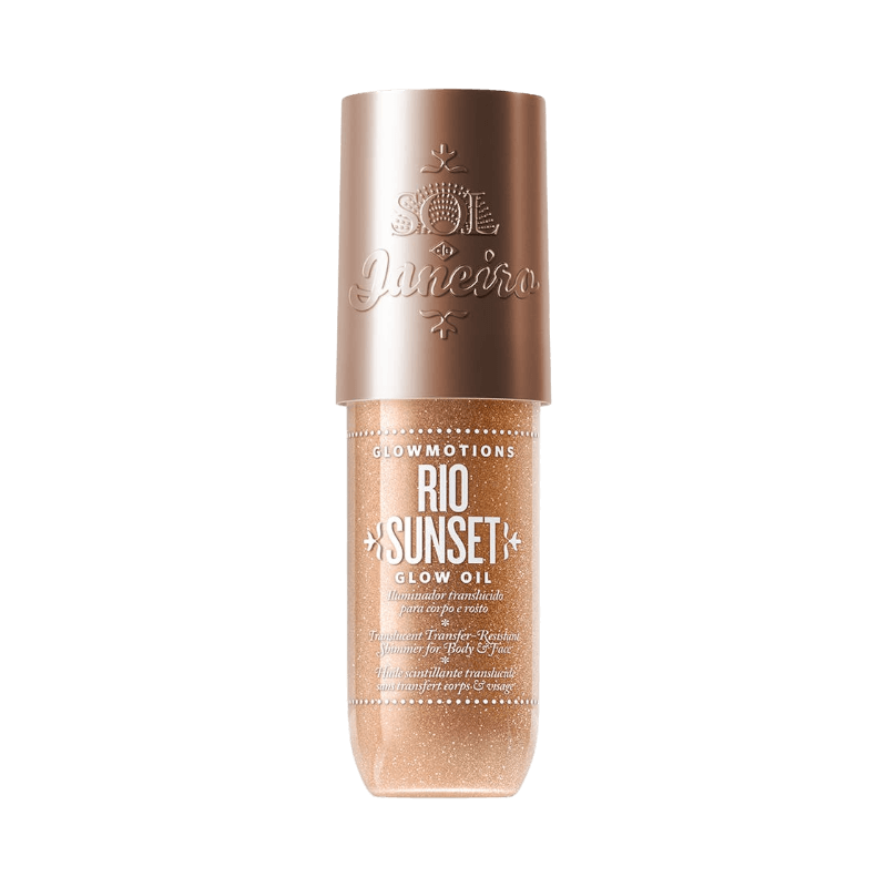 Sol de Janeiro Glowmotions Rio Sunset – skimrande glow oil för kropp och ansikte med tropisk doft.