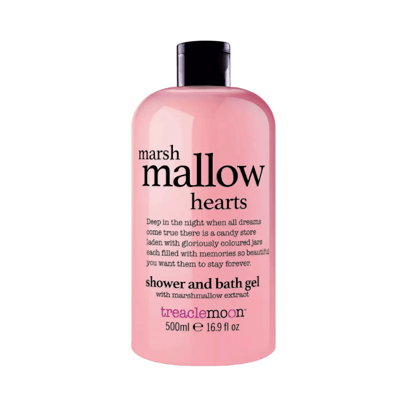 Treaclemoon Marshmallow Hearts dusch- och badgel med söt doft, 500 ml