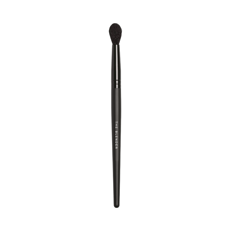 Svart ögonskuggsborste från bareMinerals med mjukt, rundat borst för sömlös ögonmakeup-blending.