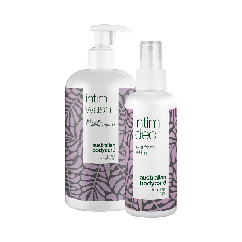 Australian Bodycare intimtvätt och deospray i duo för daglig intimvård och fräschhet