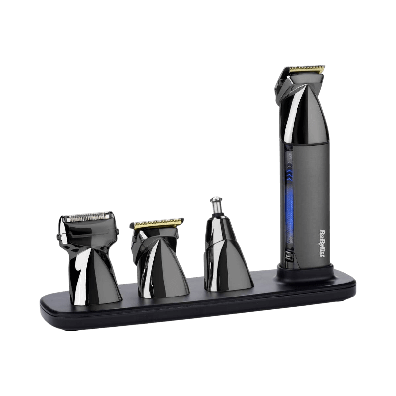 BaByliss Super-X Metal multitrimmer med 15-i-1 tillbehör för komplett grooming.