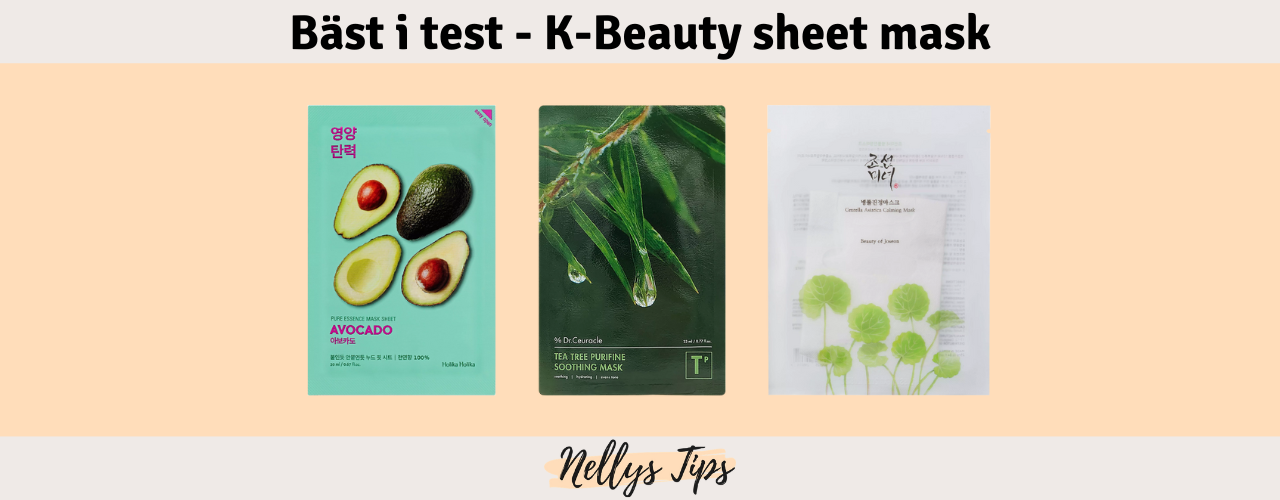 K-Beauty sheet mask Bäst i test